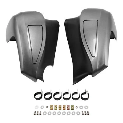 Carenados ventilados inferiores aptos para Indian Roadmaster 2015-2018 2023-2025 gris acero Foto 1 de 4