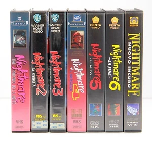 Saga Nightmare VHS Collection Complète Silver Et Gold Fox Warner Scudi Penta - Imagen 1 de 24