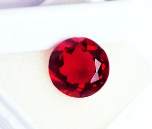 Round Shape Red Sapphire 5.70 Ct Certified Loose Gemstone With Free Gift