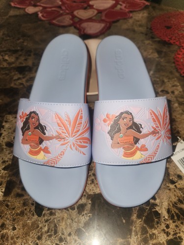 Sandali comodi Adidas x Disney Moana Adilette Slides unisex taglia 6 NUOVI