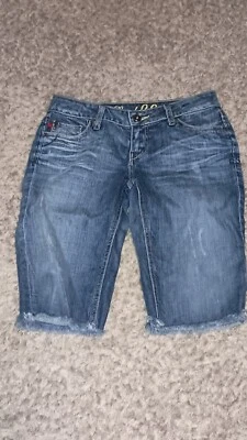 Pantalones Cortos de Jeans Para Mujer Nivel 99 Talla 23 Color Azul Bolsillos Cremallera Mamá Informal Parque Foto 1 de 3