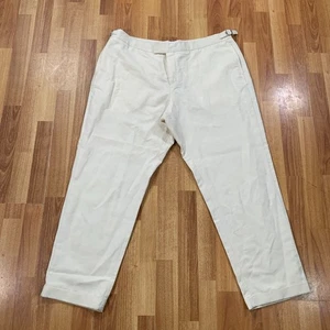 Orlebar Brown 007 Trouser Mens Size 40x29 Beige James Bond Twill Suit Pants - Picture 1 of 12