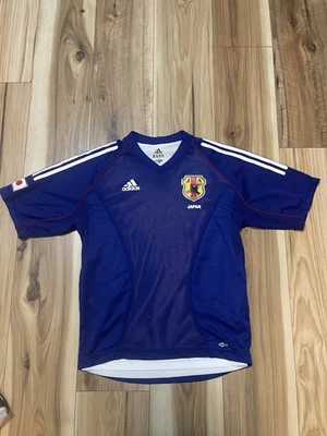 Japón JFA 2002 2003 Adidas Camiseta de Fútbol Camiseta de Fútbol Talla Pequeña Clima Control Foto 1 de 4