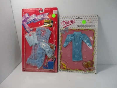 2 roupas de boneca vintage NOS Diana e acessório de roupa de noite de canto da moda 11 1/2 - Imagem 1 de 4