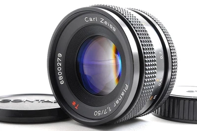 Contax Carl Zeiss Planar 50mm F1.7 T AEJ MF Standard Lens C/Y Mount MINT Japan - Image 1 of 4