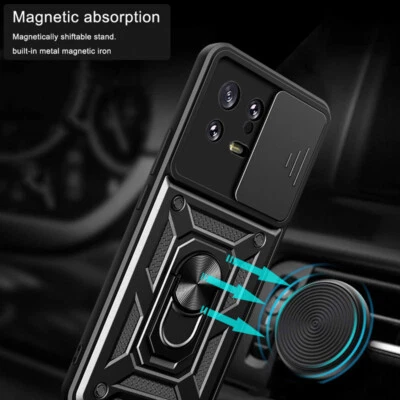 For Xiaomi 13 Pro Shockproof Camera Slide Protection Armor Case Ring Stand Cover - Image 1 of 4
