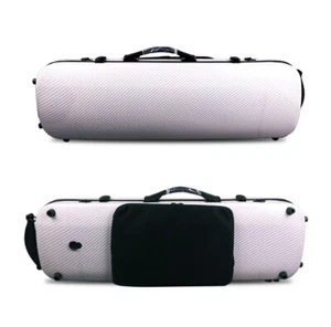 Hard Violin Case 4/4 mixed Carbon Fiber Case with Music sheet bag back Straps - Picture 1 of 7
