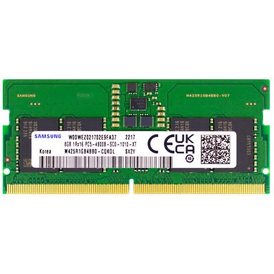 Samsung 8GB PC5-38400 DDR5 4800 MHz SO-DIMM Laptop Memory RAM M425R1GB4BB0-CQK - Image 1 of 2