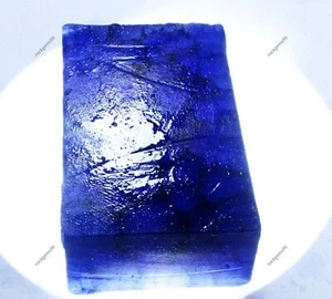 Natural Sapphire Blue Rough Uncut Huge Size 1050 Ct Certified Loose Gemstone - Picture 1 of 7