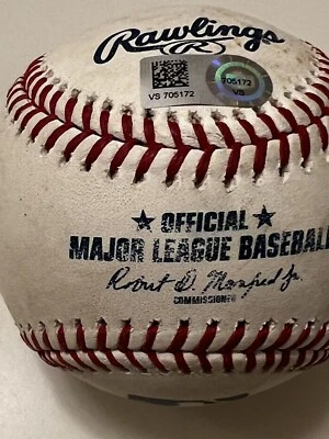 MLB Authenticated - Anthony Rizzo RBI DOUBLE to Nomar Mazara off Tarik Skubal - Image 1 of 4
