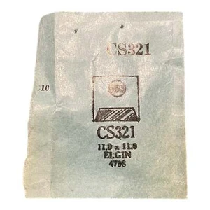 Germanow-Simon Mach (GS) CS321 Watch Crystal 11.0x11.0 NOS Part Flexo Elgin - Picture 1 of 1