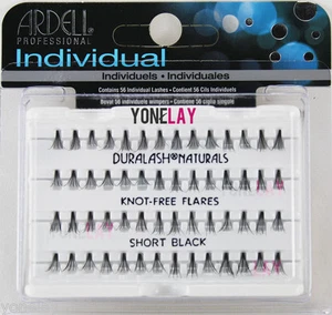 Lot 4 ARDELL Duralash Individual Knot Free Flare Short Eye Lashes Flares - Picture 1 of 1