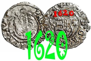 Hungary Denar 1620 Habsburg Dynasty Ferdinand II, Silver Coin #15711 - Picture 1 of 3