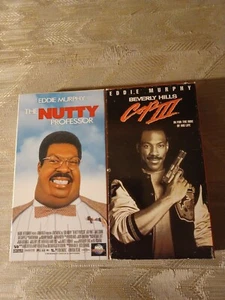 2 Eddie Murphy VHS The Nutty Professor Beverly Hills Cop III 1990s Lot - Picture 1 of 11