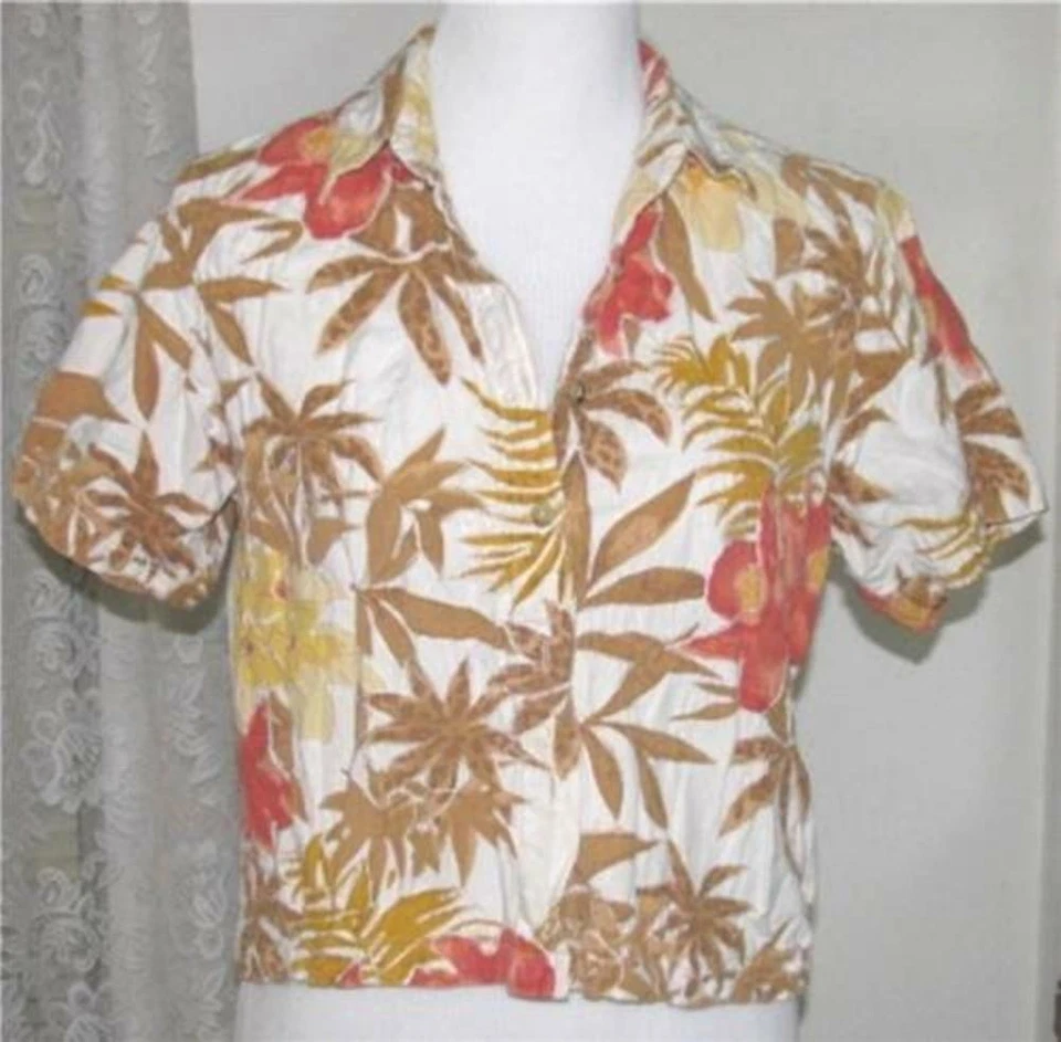 CAMISA DE MUJER TAN MAISE CORAL en CRUDO de lino y algodón talla grande Dressbarn Foto 1 de 1