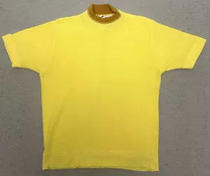 VTG Puritan Gary Player Sweater Mens Sz Medium Mock Neck Short Sleeve USA Made - Picture 1 of 19