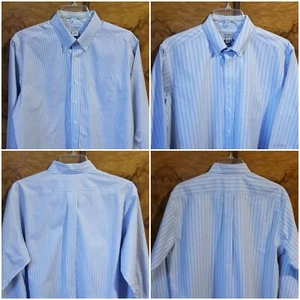 MEN'S  SET/2 L.L. BEAN L/S WRINKLE RESISTANT BUTTON DOWN SHIRT ~ 16 1/2-32 & 33 - Picture 1 of 7