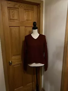 Suéter Boohoo "Crop Twist Jumper" Nuevo con Etiquetas Pequeño/Mediano Rojo Sólido Manga Larga - Imagen 1 de 6