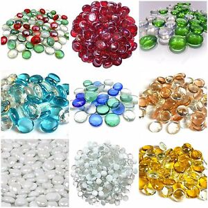 Decorative Glass PEBBLES Stones Beads Vase Nuggets Wedding Decoration Home