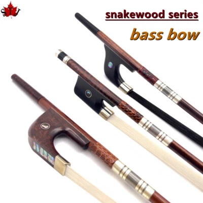 Сильный французский/немецкий стиль змеиное дерево буква вертикальный двойной бас бант 3/4 - Изображение 1 из 4