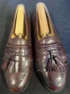 Johnston Murphy Cellini Italian Tasseled Dark Brown shoes 9.5 W men. - Picture 1 of 5