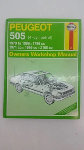 Haynes No 762 Peugeot 505 1979-1989 Service Manual Petrol 4 Cylinder Only - Picture 1 of 5