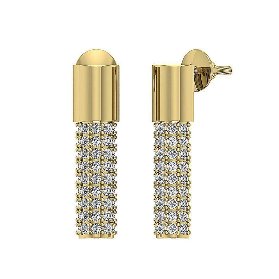 Fashion Earring SI1 G 0.40 Carat Natural Diamond 14K White Yellow Rose Gold - Image 1 of 1