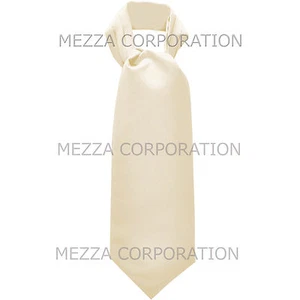 New Men's Polyester Ascot Cravat Necktie Wedding Solid Ivory wedding formal prom - Picture 1 of 2