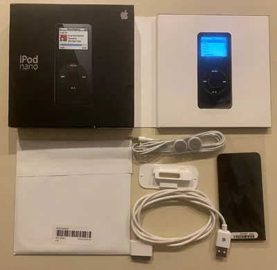 NUEVO, NUNCA USADO iPod Nano 1ª Gen 1GB con Caja + Acceso Original. - BUENA BATERÍA Foto 1 de 4