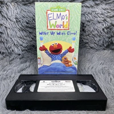Elmos World - Wake Up With Elmo VHS Tape 2002 Sesame Street Kids Cartoon Film - Image 1 of 4