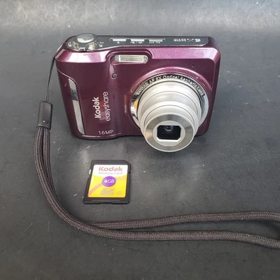 Kodak EasyShare C1550 16MP Plum Purple Digital Camera & SD Memory Card Tested - Image 1 of 4