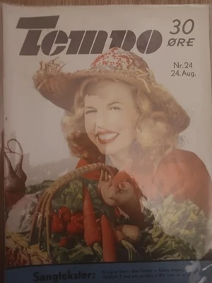 Tempo august 1948 danish magazine nr 24 vtg - Image 1 of 3
