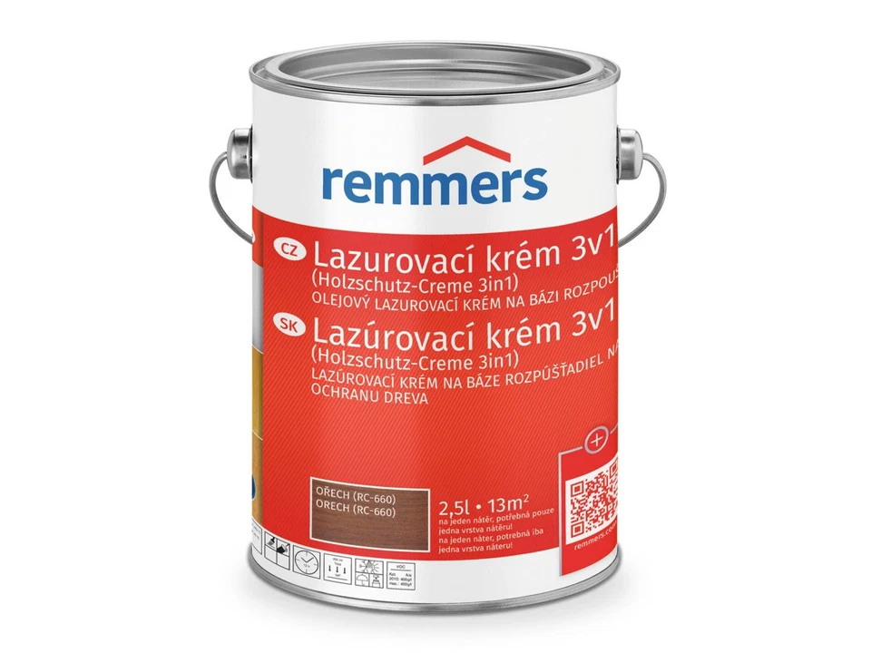 Remmers - Lasurcreme 3in1 2,5l, Nussbaum  - Bild 1 von 4