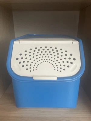 Tupperware Kartoffel-Lager 8,3 L/5,5 L Vorratsbehälter Blau Neu - Bild 1 von 3