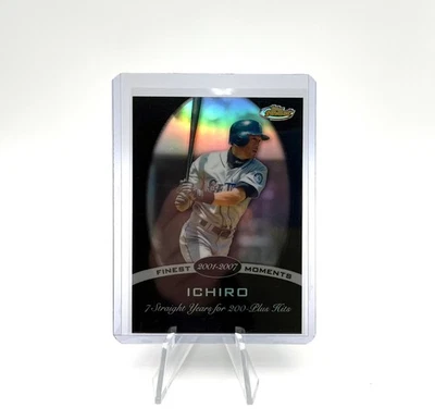 ICHIRO SUZUKI 2008 Topps Finest Moments Black Refractor Seattle Mariners /99 - Image 1 of 4