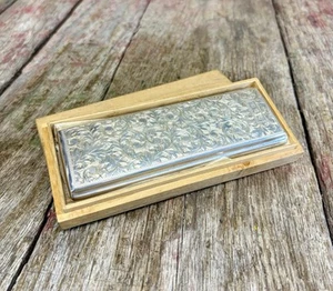 Estuche de Cigarrillos Esterlina Japonesa 950 Diseño Floral Ornado Vintage Temprano Años 20/30 - Imagen 1 de 19