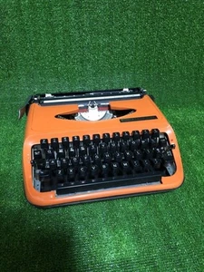 Brother Young Elite Typewriter Vintage Retolo Antique Orange w/Cover From Japan - Picture 1 of 4