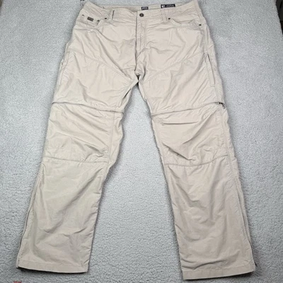 KUHL Liberator Convertible Pants Mens 40x32 Beige Stealth Zip Off Hiking Outdoor - Image 1 of 4