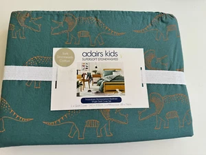 A K Triceratops Stonewashed Single Quilt Cover Set BNIP RRP $119.99 - Picture 1 of 6