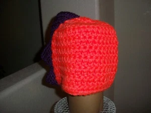  KIDS  HAND CROCHET  DRAGON      HAT...SIZE  8-12    NEW !! - Picture 1 of 1