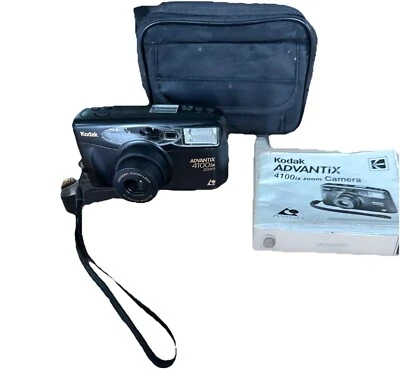 KODAK Advantix 4100ix Zoom APS Film Point and Shoot Camera w/Bag TESTED-WORKS - Image 1 of 4
