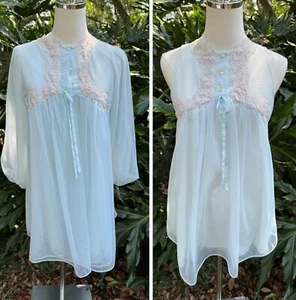Vintage Goddard Artemis 60er Jahre Dessous Nachthemd Nylon Babypuppe Negligee klein - Bild 1 von 17