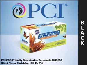 Black Toner Cartridge for Panasonic UG555 UG5550PC UG-5550 - 10K PCI Brand - Picture 1 of 4