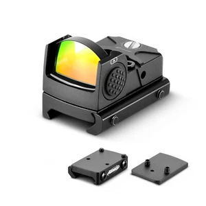 2 MOA Red Dot Sight Air Rifle Scope FMC Lens W/ Glock Plate Mount 20/22mm Mount - Picture 1 of 9