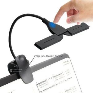 28 LEDs Clip On Car Study Music Stand Light Reading Lamp Batteries USB 4138U - Picture 1 of 9