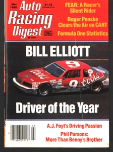 VINTAGE MARCH 1986 AUTO RACING DIGEST MAGAZINE-BILL ELLIOTT Driver of the Year- - Picture 1 of 2