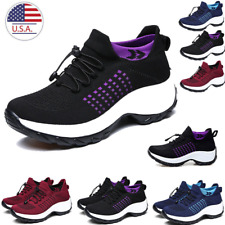 Women's Slip-On Sport Shoes Breathable Mesh Walking Running Sneakers Gym