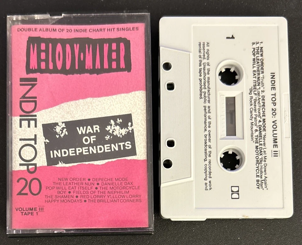 Melody Maker Indie Top 20 Cassette New Order Depeche Mode Leather Nun The Shamen - Image 1 of 4