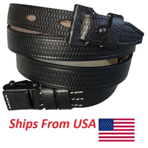Yugoslavian 1948 M48 M48A M48B M48BO Yugo K98 M98 Black Leather Sling - Repro - Picture 1 of 5