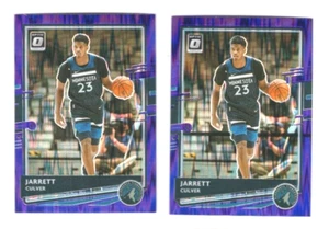 (2) JARRETT CULVER 2020-21 PANINI OPTIC BASKETBALL #150  PURPLE SHOCK PARALLEL - Picture 1 of 2